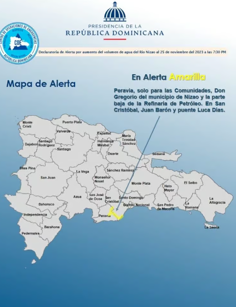 Atención Peravia y San Cristóbal