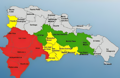 19 Provincias en Alerta