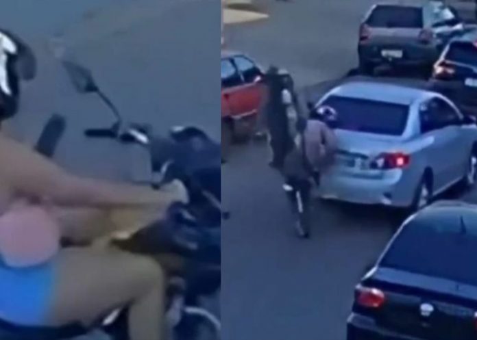 Mujer se estrelló contra un carro