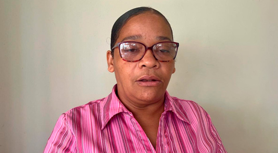 La madre de Carlos Daniel Féliz Cuevas