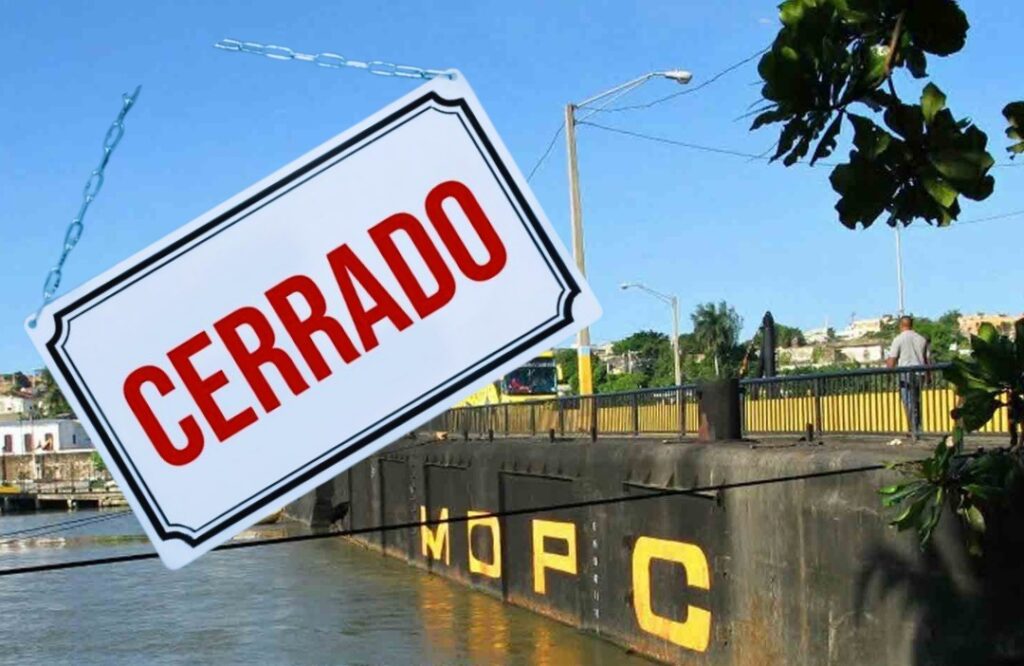 Puente flotante será cerrado por dos horas este sábado