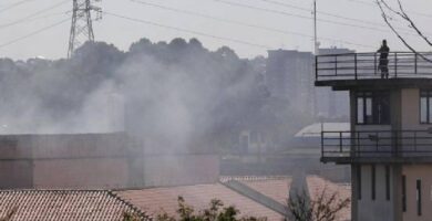 Presos se amotinan y provocan un incendio en una cárcel de São Paulo
