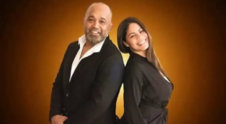 Zulinka Pérez y su esposo